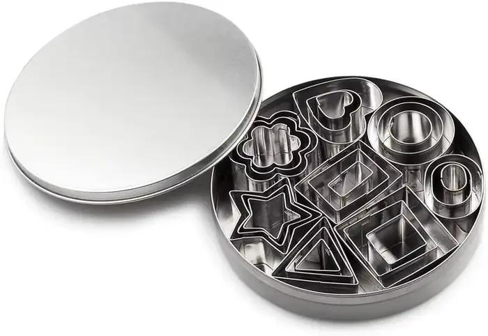 Ensemble multi-pièces de emporte-pièces géométriques, moules à pâtisserie en acier inoxydable, outil