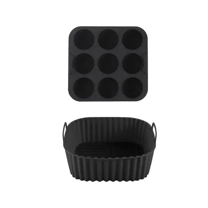 Ensemble de 2 moules à pâtisserie en silicone, moules à gâteaux en silicone, plateaux de cuisson, mo