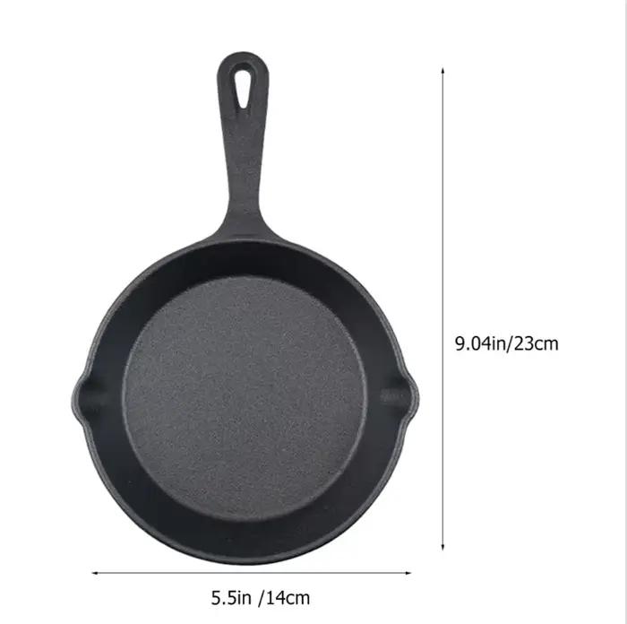 Poêle en fonte de fer pour frire des œufs, cuiseur à Steak, Mini casserole en émail, cuiseur à Steak