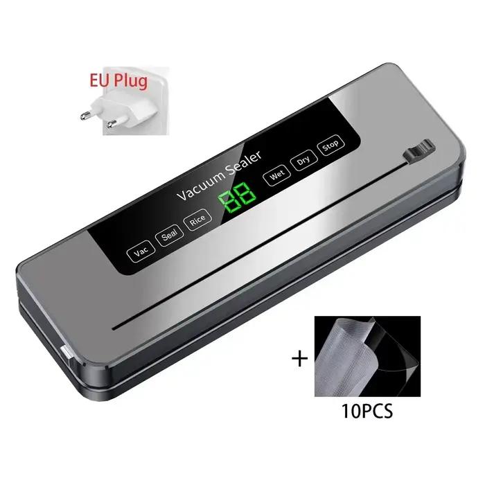 Machine de mise sous vide électrique, emballage sous vide pour aliments secs/humides, sacs de mise s