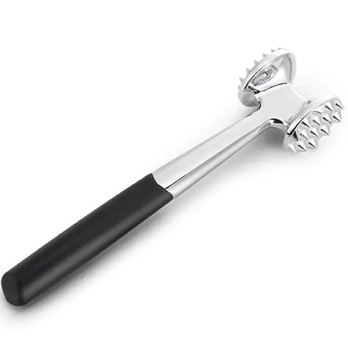 Marteau d'attendrisseur de viande Double face en alliage de Zinc, outil de Cuisine résistant aux ali
