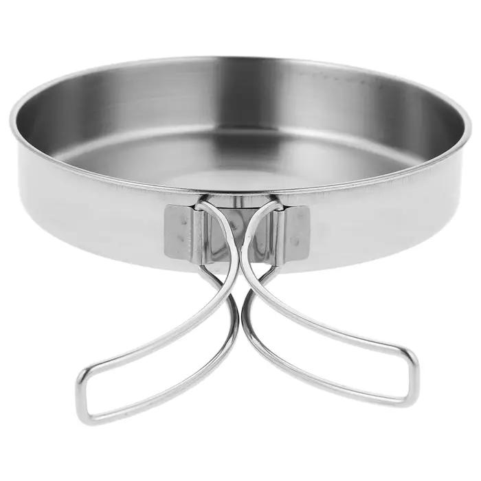 Mini poêle à frire Portable en acier inoxydable, cuiseur d'extérieur, ustensiles de Camping, poêle a