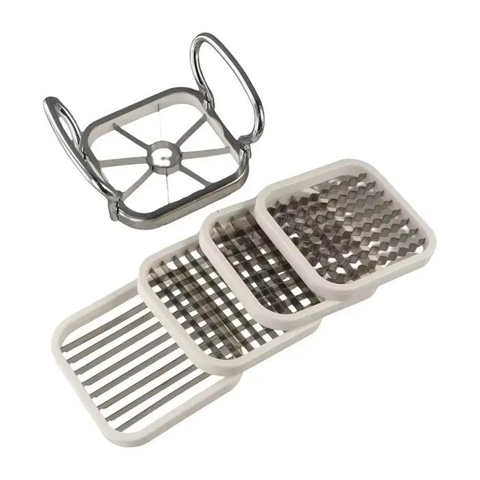 Coupe-frites en acier inoxydable, Gadgets de cuisine, haute dureté, trancheur de frites Durable, cou