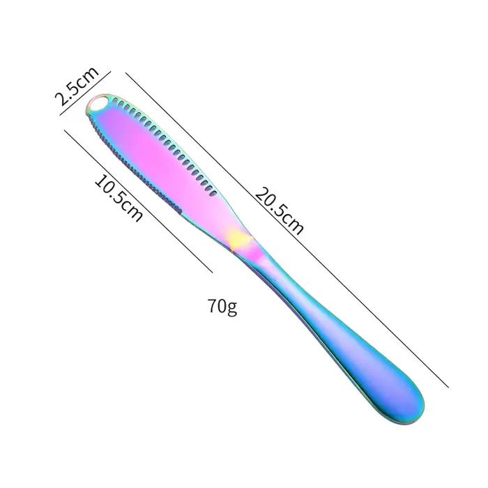 Couteau à beurre au fromage en acier inoxydable 430, avec trous et couteau à beurre, couteau à confi
