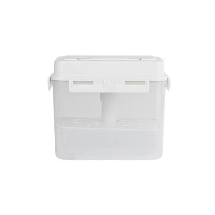 Conteneur à kimchi pratique de 5 L, transparent, rectangulaire, pour la fermentation, boîte de conse