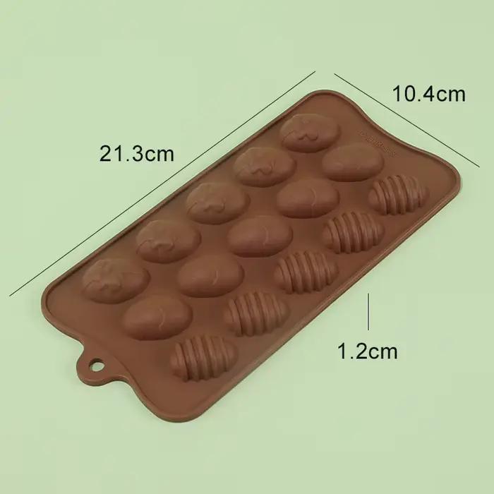 Moule à Chocolat en Silicone en forme d'oeuf de Pâques DIY Baking Pudding Chocolate Cake Mold Pastry