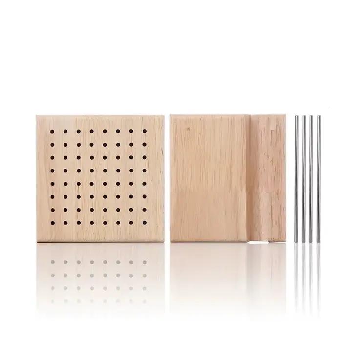 Planche Ogo en bois faite à la main pour la maison, faite à la main, créative, en laine, pour faire 