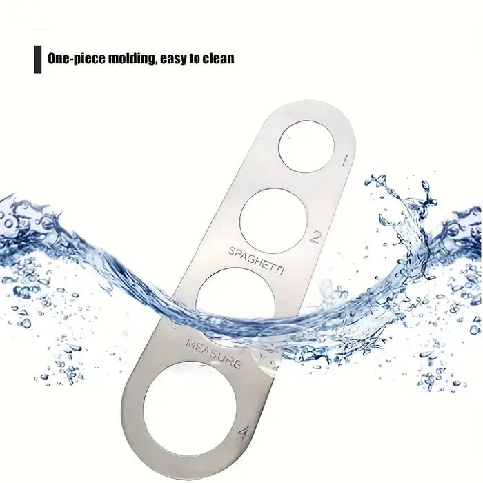 Outil de mesure de pâtes à 4 trous en acier inoxydable, échelle de mesure de pâtes, pâtes longues, o