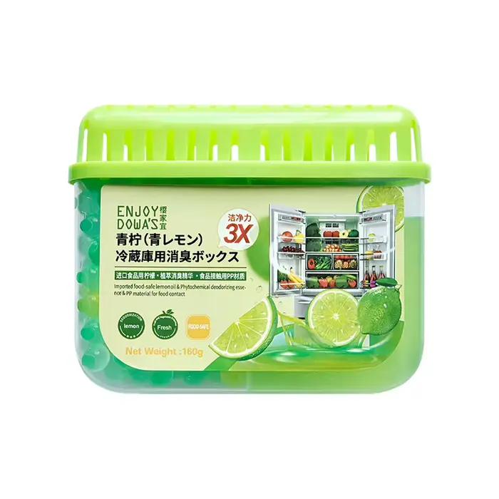 Désodorisant pour réfrigérateur 160g |   Extrait naturel d'agrumes |   Élimine les odeurs et conserv