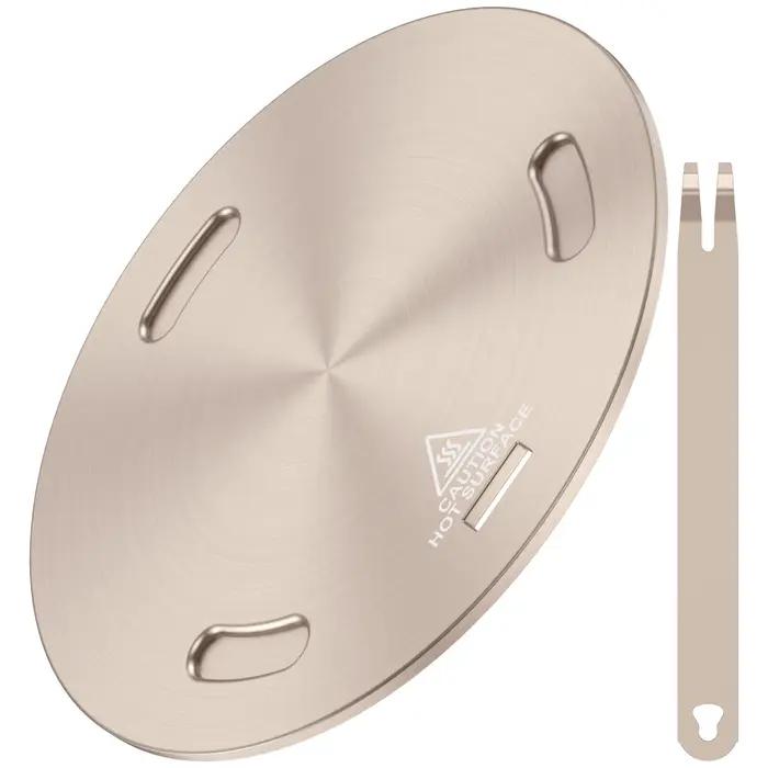 Plaque de Conduction thermique en acier inoxydable, diffuseur de chaleur, cuisinière à gaz, adaptate