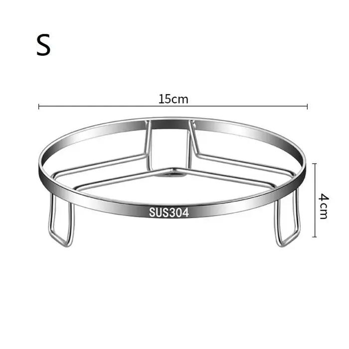 Support de casserole à vapeur rond en acier inoxydable, support de casserole de cuisine multifonctio