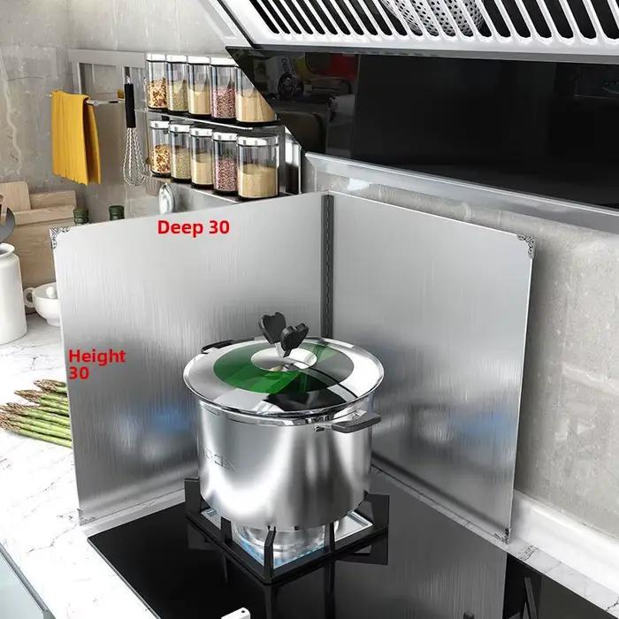 Déflecteur d'huile de cuisine en acier inoxydable, plaque d'isolation thermique épaisse pour cuisini