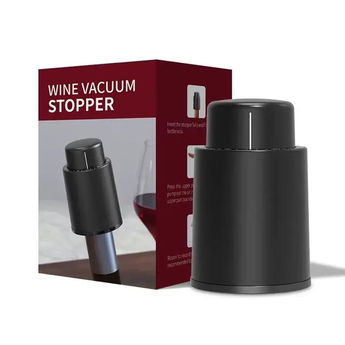 Bouchon de bouteille de vin sous vide en acier inoxydable, bouchon de champagne, bouchon de vin roug
