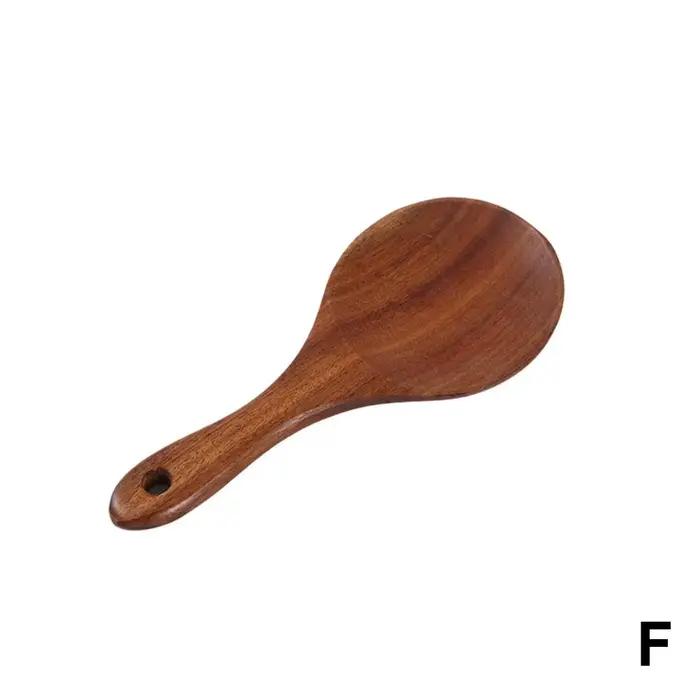 Vaisselle en bois de noyer cuillère passoire à riz écumoire à soupe cuillères à soupe cuillère cuisi