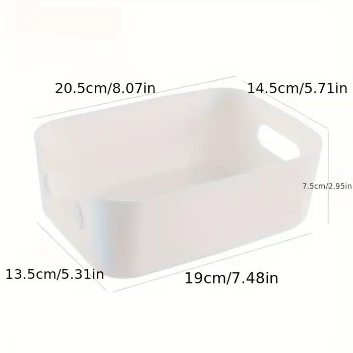 Coffret de rangement empilable 5 pièces, conteneurs organisateurs rectangulaires en plastique, durab