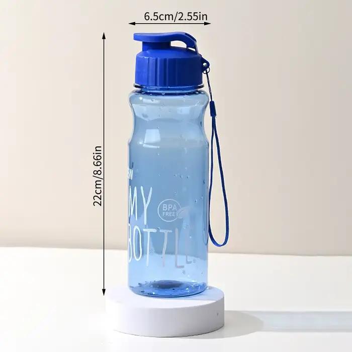 Bouteille d'eau en plastique de 550ml, tasse de sport Portable avec corde Anti-chute, récipient d'ea