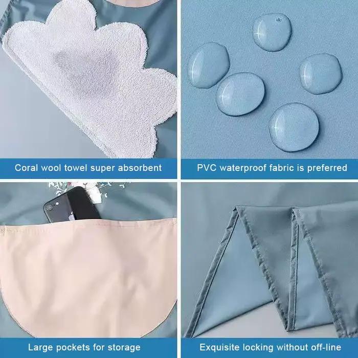 Tablier de cuisine domestique pour essuyage des mains, résistant à l'huile, imperméable, pour hommes