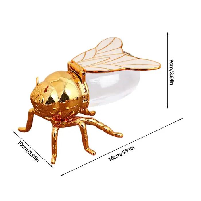 Pot de miel créatif en forme d'abeille, conteneur de distribution de stockage, Pot de miel d'abeille