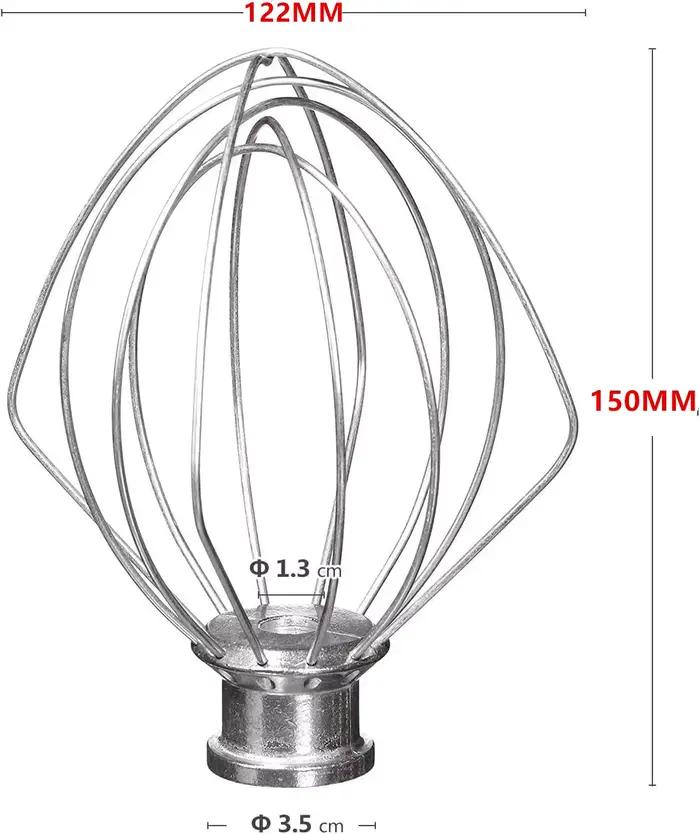 Accessoires fouet à 6 fils compatibles avec le batteur KitchenAid 5Plus-6Quart, accessoires pour bat