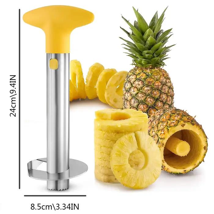 Coupe-ananas en Acier Inoxydable pour la Cuisine à Domicile, Outil pour Enlever le Noyau d'Ananas