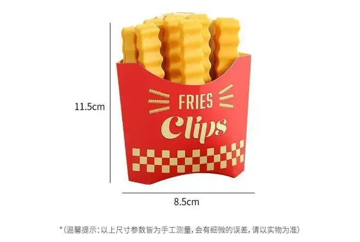 12 pinces de scellage pour frites, anti-humidité, réutilisables, pour conserver la fraîcheur des ali