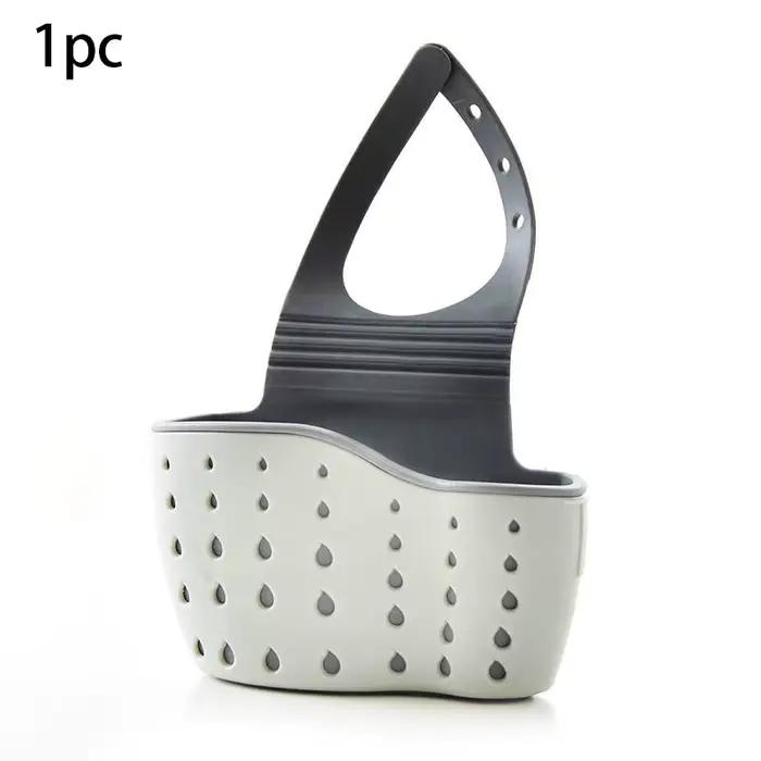 Panier suspendu de vidange d'évier, accessoires de cuisine réglables, sac d'évier en caoutchouc, éta