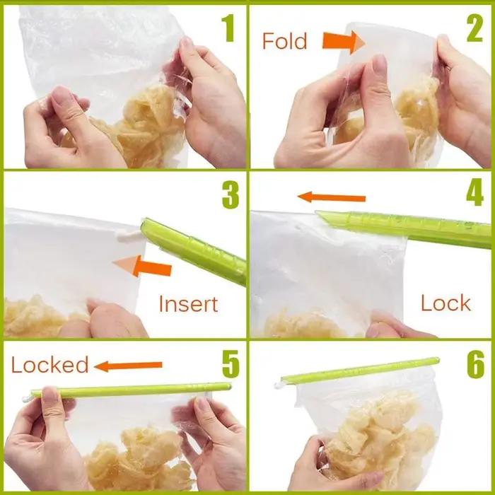 Clip de scellage pour sac de collation alimentaire, bâton de scellage, scellant de conservation des 