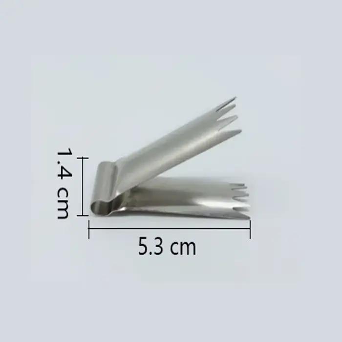 Pince croustillante en noyer, 1 pièce, en acier inoxydable, pour décoration de gâteau aux noix et ca