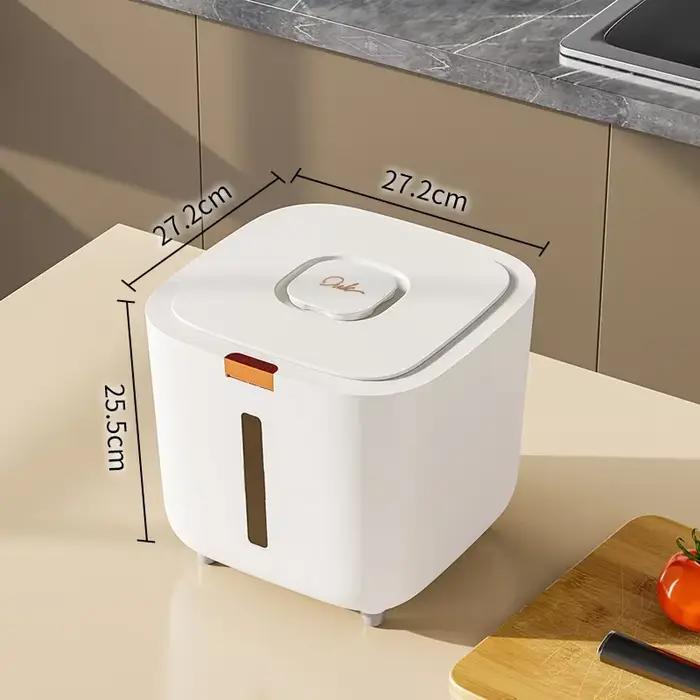 Boîte de rangement hermétique pour riz de 10 kg, conteneur scellé pour céréales, anti-insectes et an