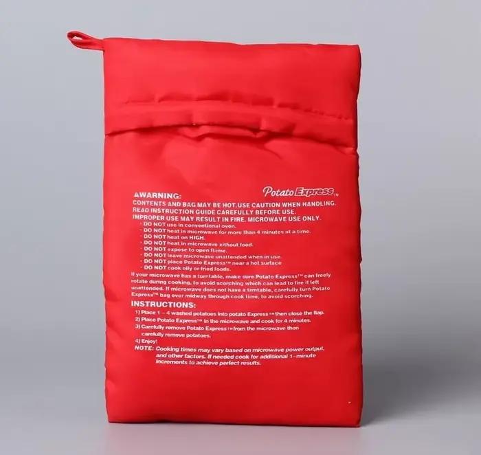 Sac à pommes de terre réutilisable pour micro-ondes, cuiseur à micro-ondes, cuiseur à pommes de terr