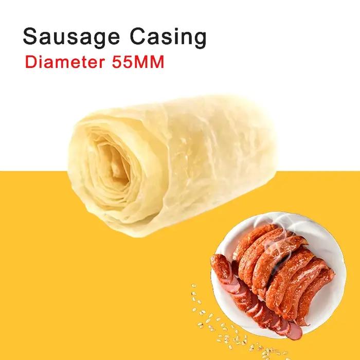Boîtier pour saucisses BBQ, 8m x 85mm, coquilles à vapeur, peuvent être fumées, outils de fabricatio