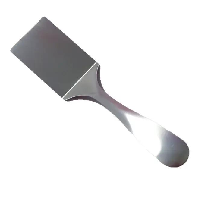 Spatule plate en acier inoxydable, adaptée pour la cuisson des steaks et des crêpes au Teppanyaki, d