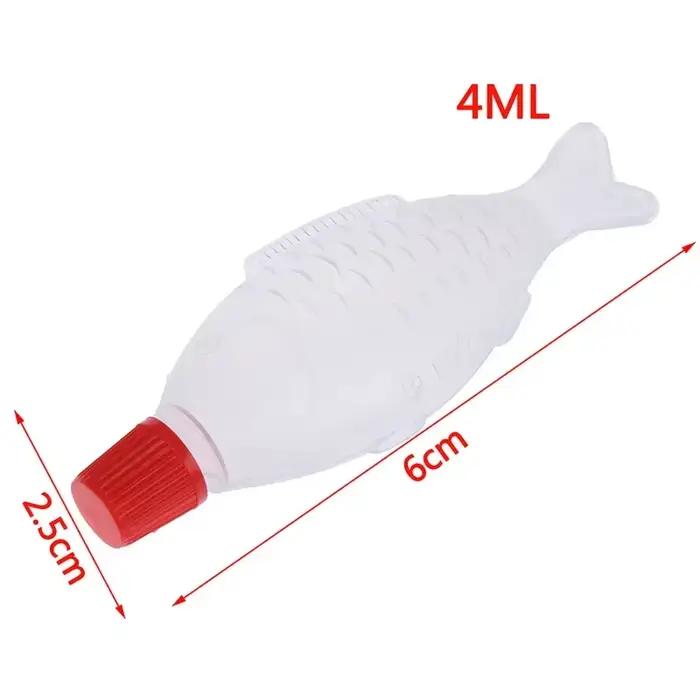 Bouteille de Sauce soja en forme de poisson, boule de riz jetable, vinaigre de Sushi Sashimi, 4ml / 