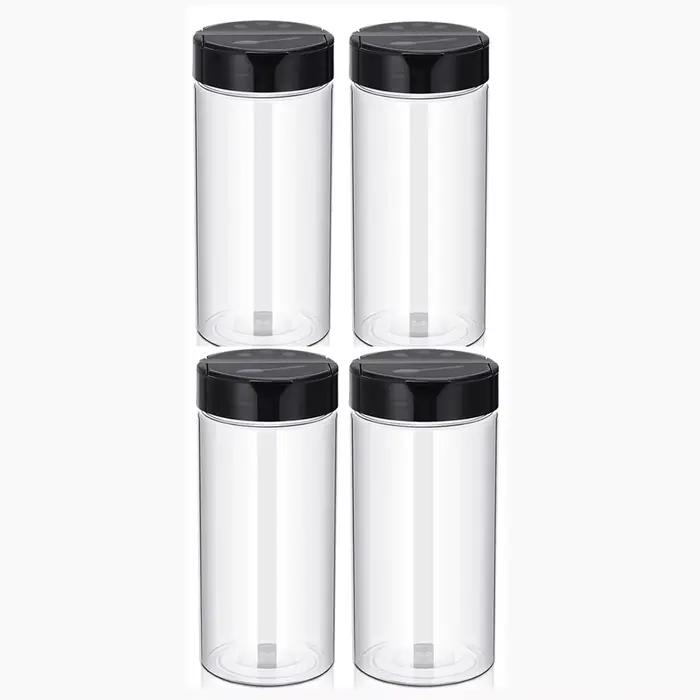 Boîtes à épices transparentes en plastique de 400 ml avec couvercle doseur, contenants à assaisonnem