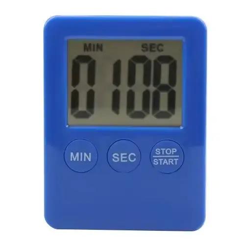 Minuterie de cuisine magnétique, écran numérique LCD, minuterie de cuisine carrée, compte à rebours,