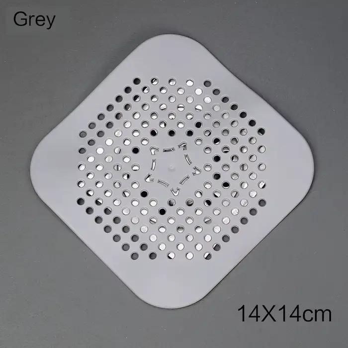 Filtre anti-blocage pour évier, attrape-cheveux pour baignoire, couvercle de bouchon en silicone pou