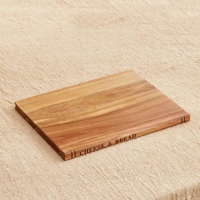 Planche à découper en bois multifonctionnelle 1/3 pièce, épaisse, grande taille, planche à découper 