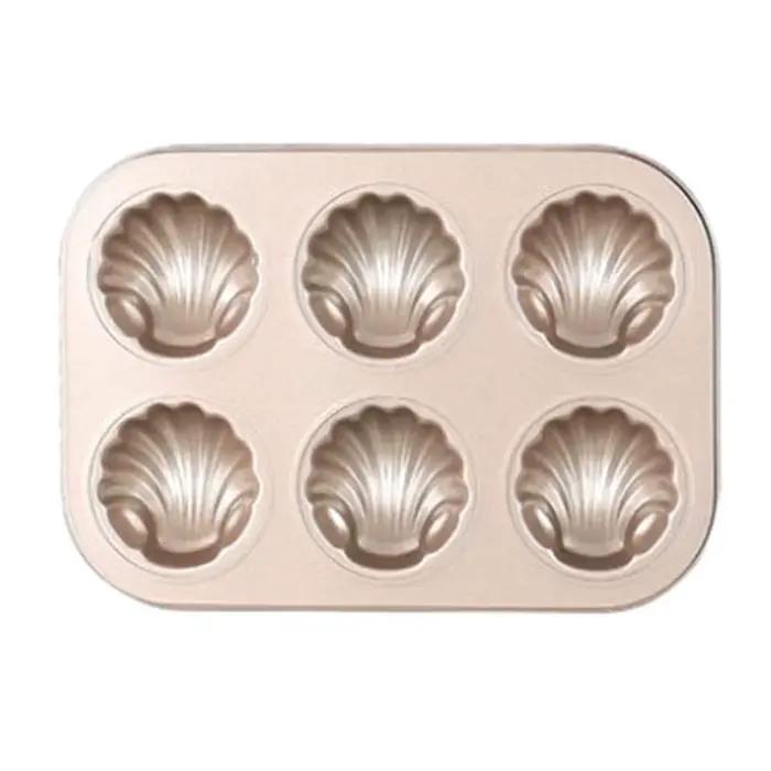 Moule à madeleine en acier au carbone, moule à gâteau antiadhésif, moule à bonbons, moule à gâteau e