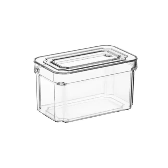 Nouveau bac organisateur de réfrigérateur empilable, boîte de stockage des aliments avec poignée, ga