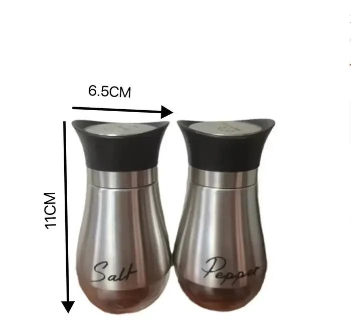 2 contenants d'assaisonnement réutilisables pratiques, ensemble de bouteilles de sel et de poivre sc