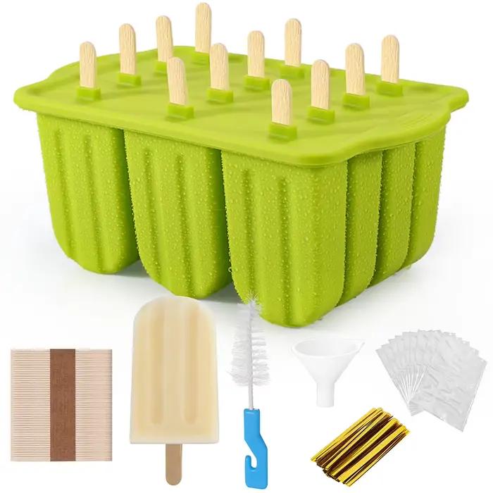 Nouvelles offres spéciales d'été outils de crème glacée avec des bâtons en bois moules à glace en si