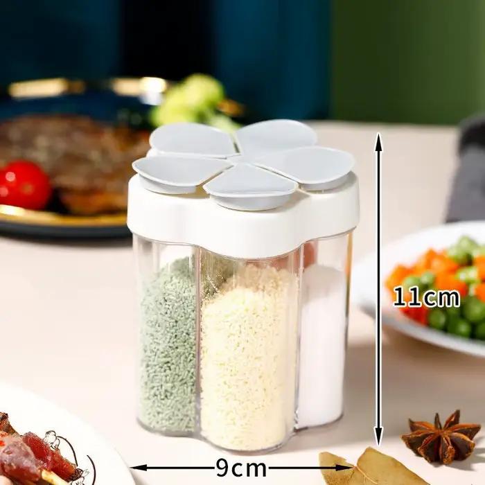 Pot à épices créatif 5 en 1, support à épices anti-humidité pour la maison, bouteille de camping en 