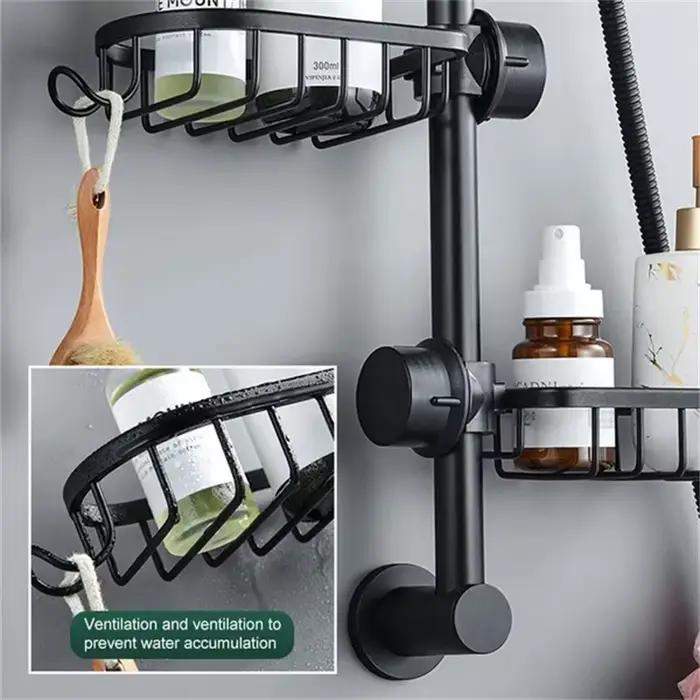 Égouttoir d'évier de cuisine, panier de rangement d'éponge, support de robinet, espace en aluminium,