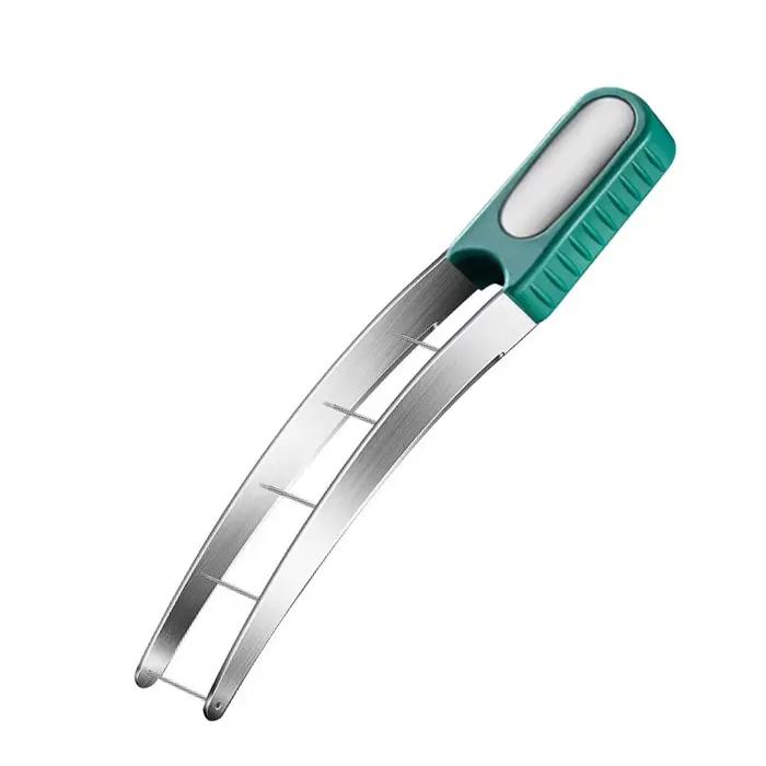 Trancheuse en acier inoxydable, coupe-melon opaque, gadget de cuisine
