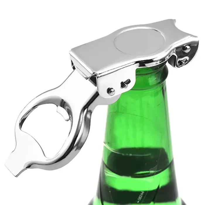Ouvre-bouteille multifonctionnel avec couvercle scellé, outil d'ouverture de bière en acier inoxydab