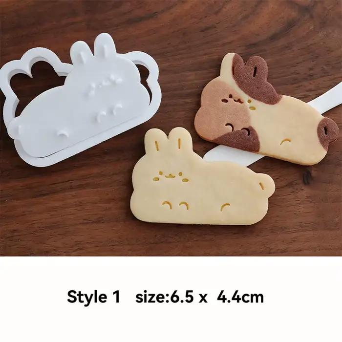 Emporte-pièces DIY mignons en forme de chat, moule à biscuits pressable, ustensiles de pâtisserie po