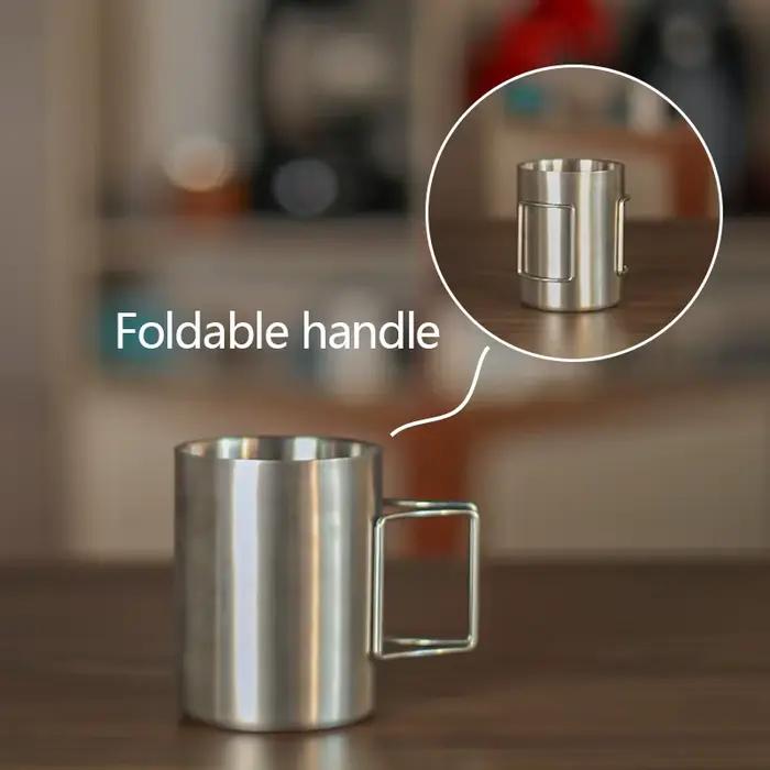 Filtre à café suspendu en acier inoxydable 304, tasse Portable, filtre affleurant à la main, papier 