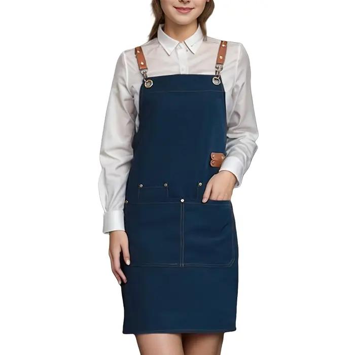 Tablier de chef pour serveur de restaurant de cuisine d'hôtel; tablier de travail pour restaurant po