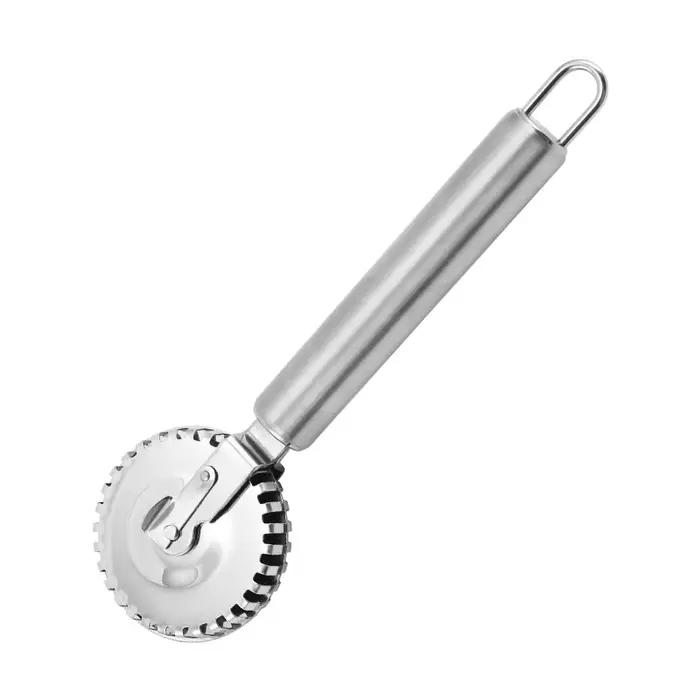 Rouleau à pâtisserie antiadhésif en acier inoxydable, coupe-raviolis, roue à pâtisserie, rouleau à p