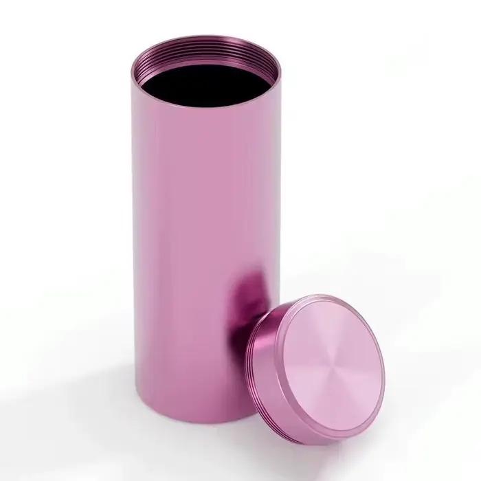 Pot hermétique portable de 120 ml, anti-humidité, couleur unie, pour noix, bonbons, aliments, thé, b
